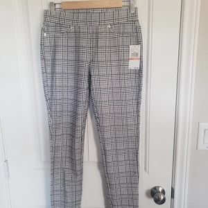 Nwt Michael Kors black and white plaid pants size small